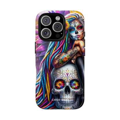 Sugar Skull Halo iPhone 16 Pro Case - Tough