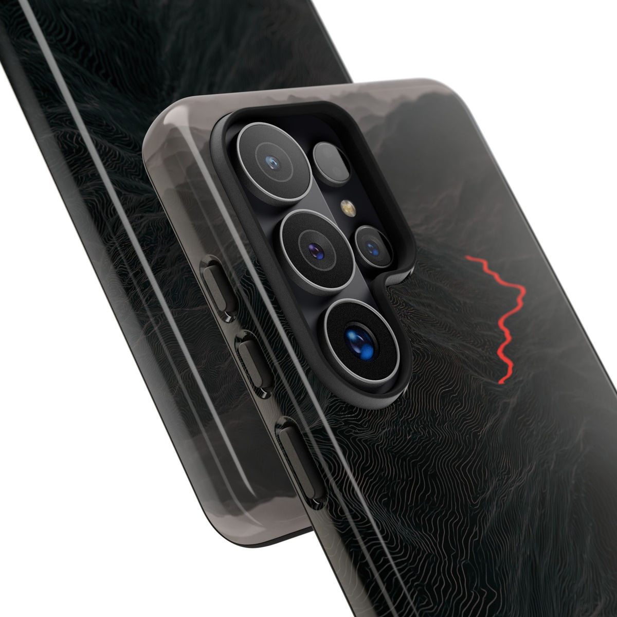 Crimson Ridge Pass · Tough Phone Case for Samsung · Black