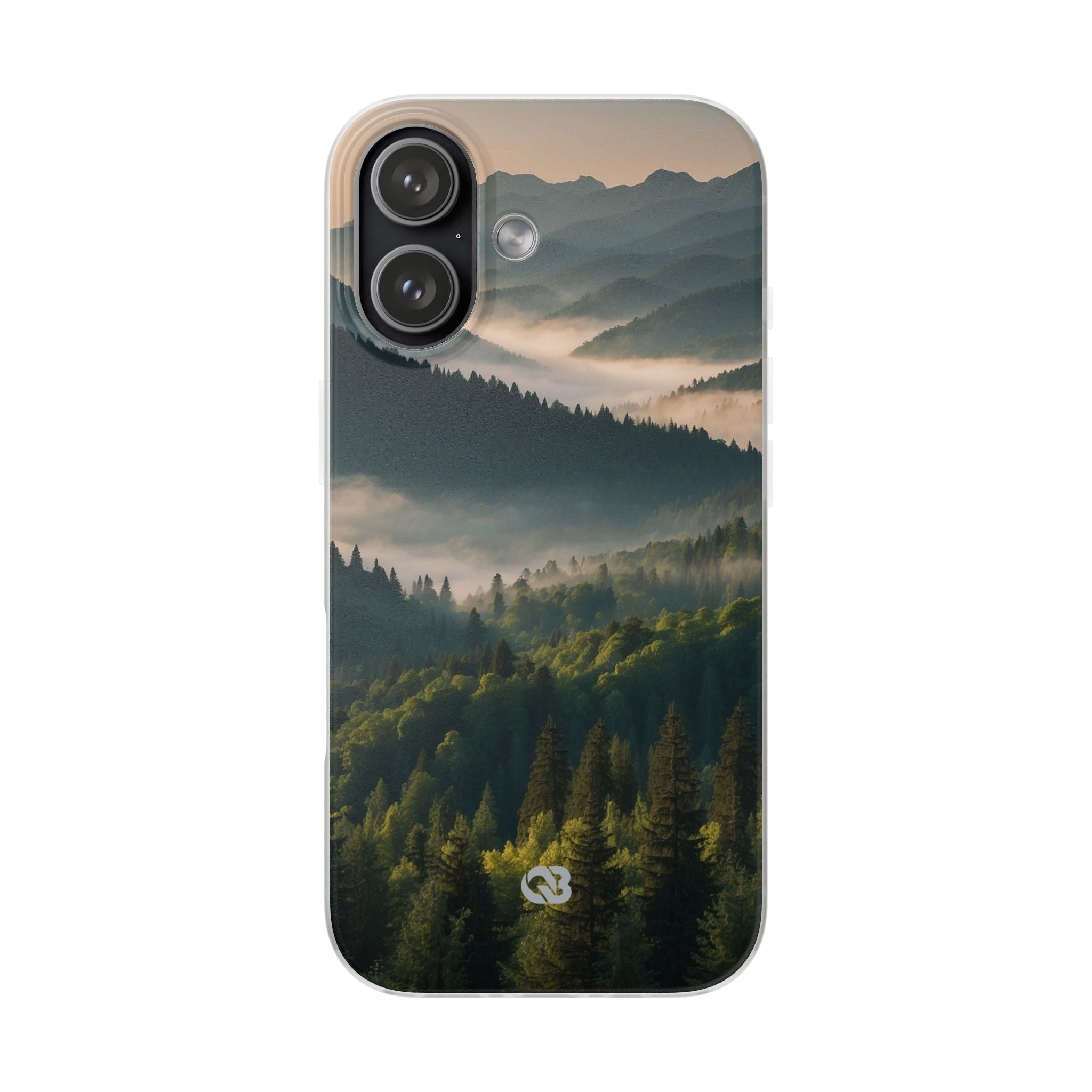 Foggy Mountain Ridge · Soft Phone Case for iPhone