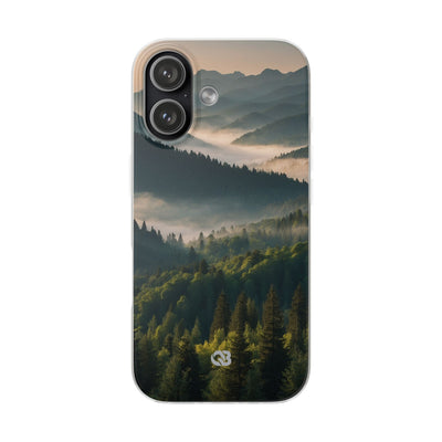 Foggy Mountain Ridge · Soft Phone Case for iPhone