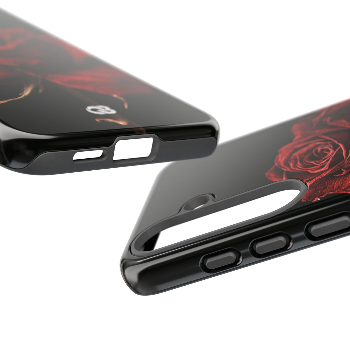 Crimson Noir Rose · Tough Phone Case for Samsung · Black