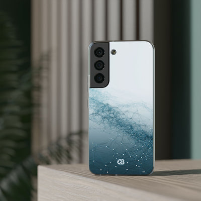 Teal Lite Phone Case for Samsung - Cyan Vector Lattice