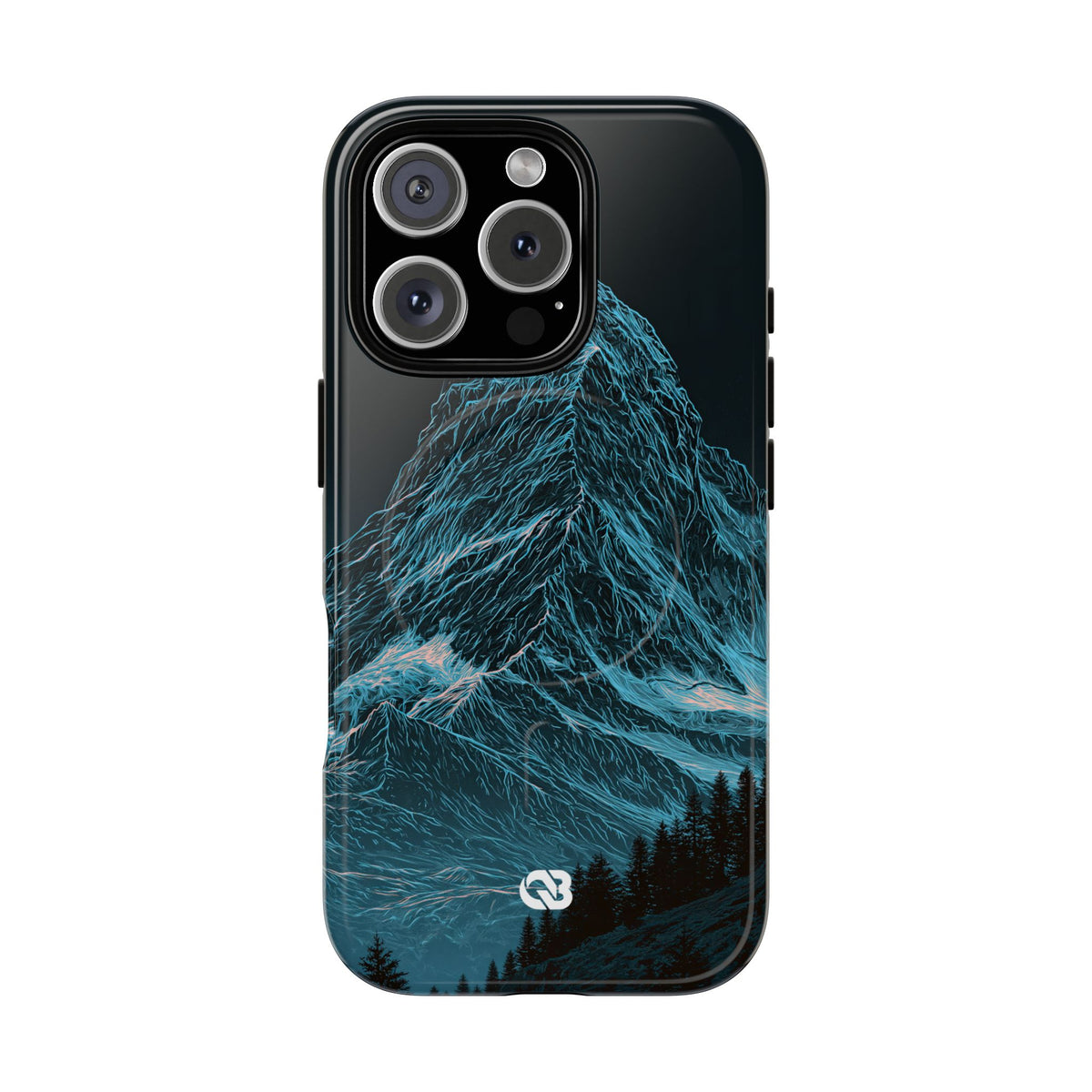 Glacial Alpine Peak · Tough 2.0 Magnetic Phone Case for iPhone · Blue