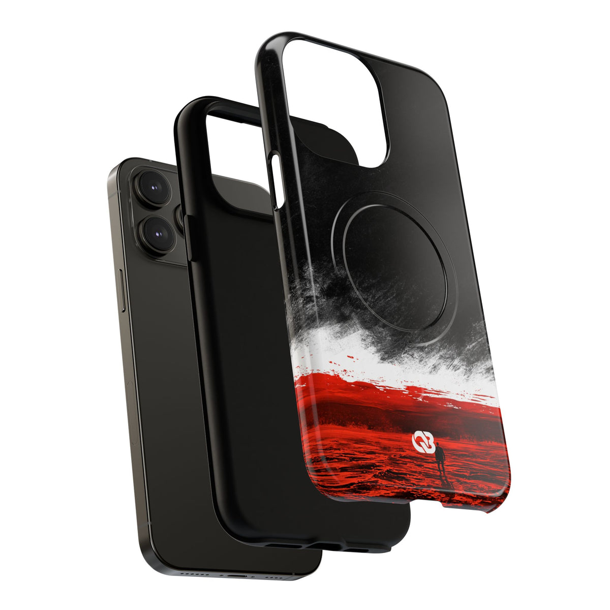Crimson Horizon · Tough 2.0 Magnetic Phone Case for iPhone · Black