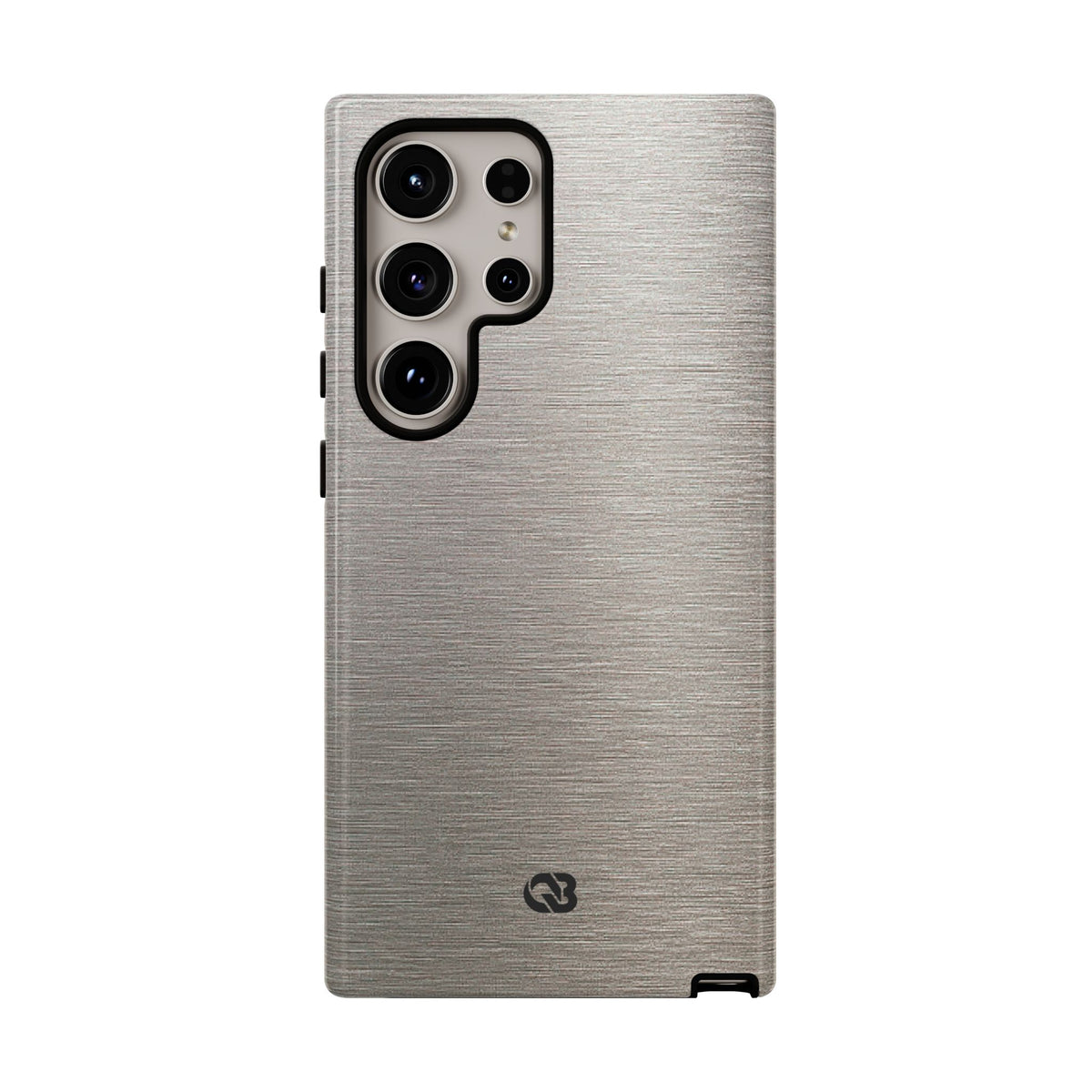 Brushed Silver Alloy · Tough Phone Case for Samsung · Silver