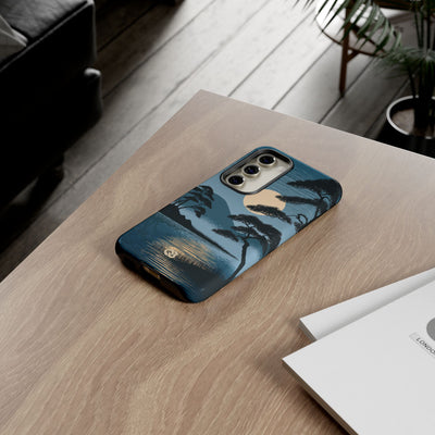 Blue Tough Phone Case for Samsung - Midnight Kyoto Pine