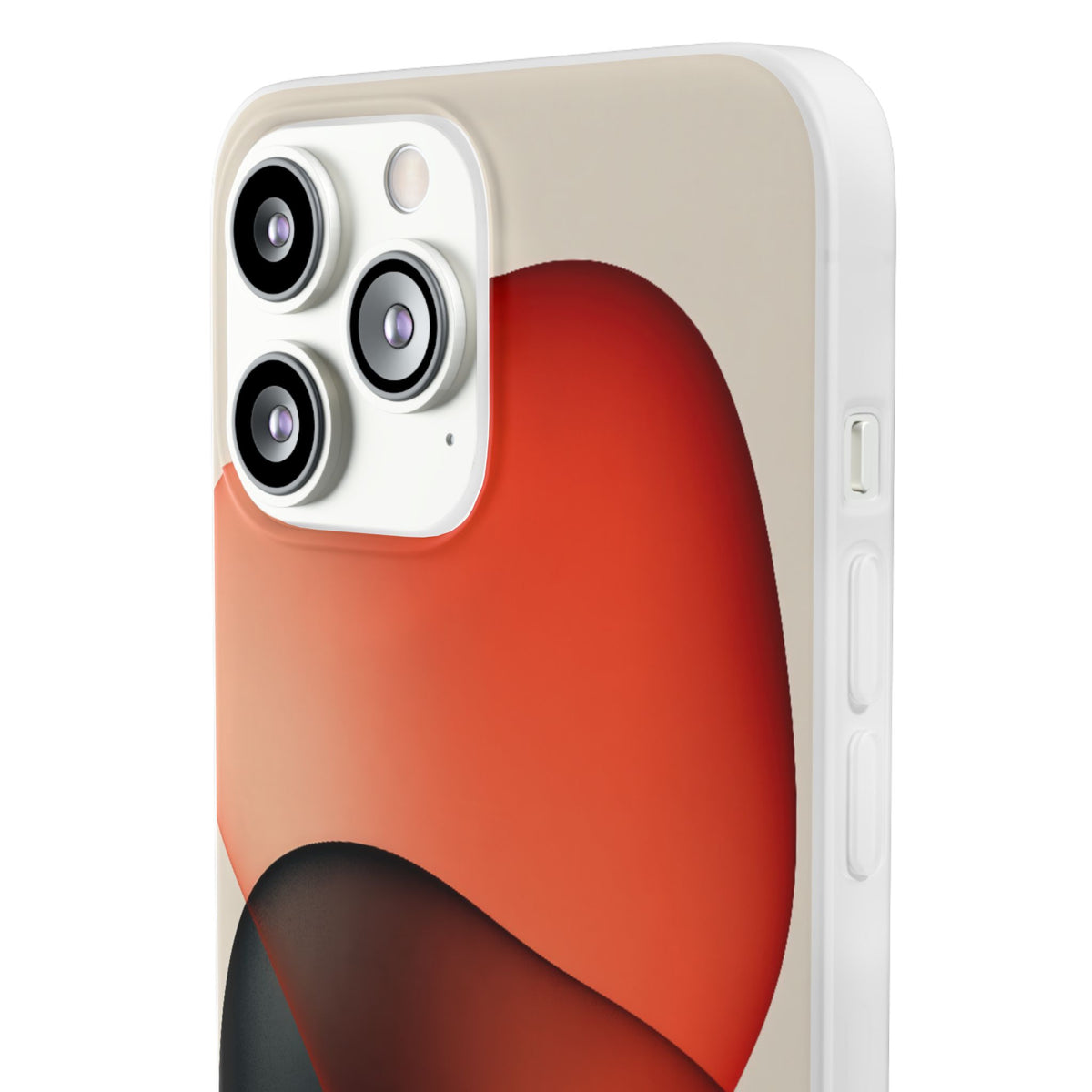 Translucent Crimson Form · Lite Phone Case for iPhone ·  Red