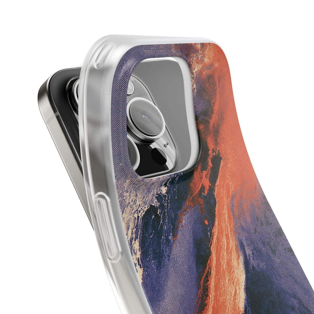 Solar Aura Drift · Lite Phone Case for iPhone ·  Orange