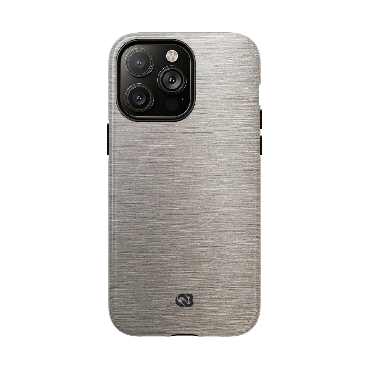 Brushed Silver Alloy · Tough 2.0 Magnetic Phone Case for iPhone · Silver