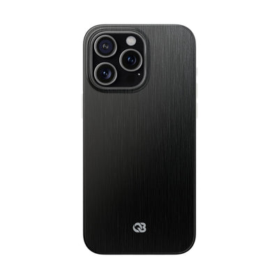 Obsidian Brushed Steel · Lite Phone Case for iPhone ·  Black