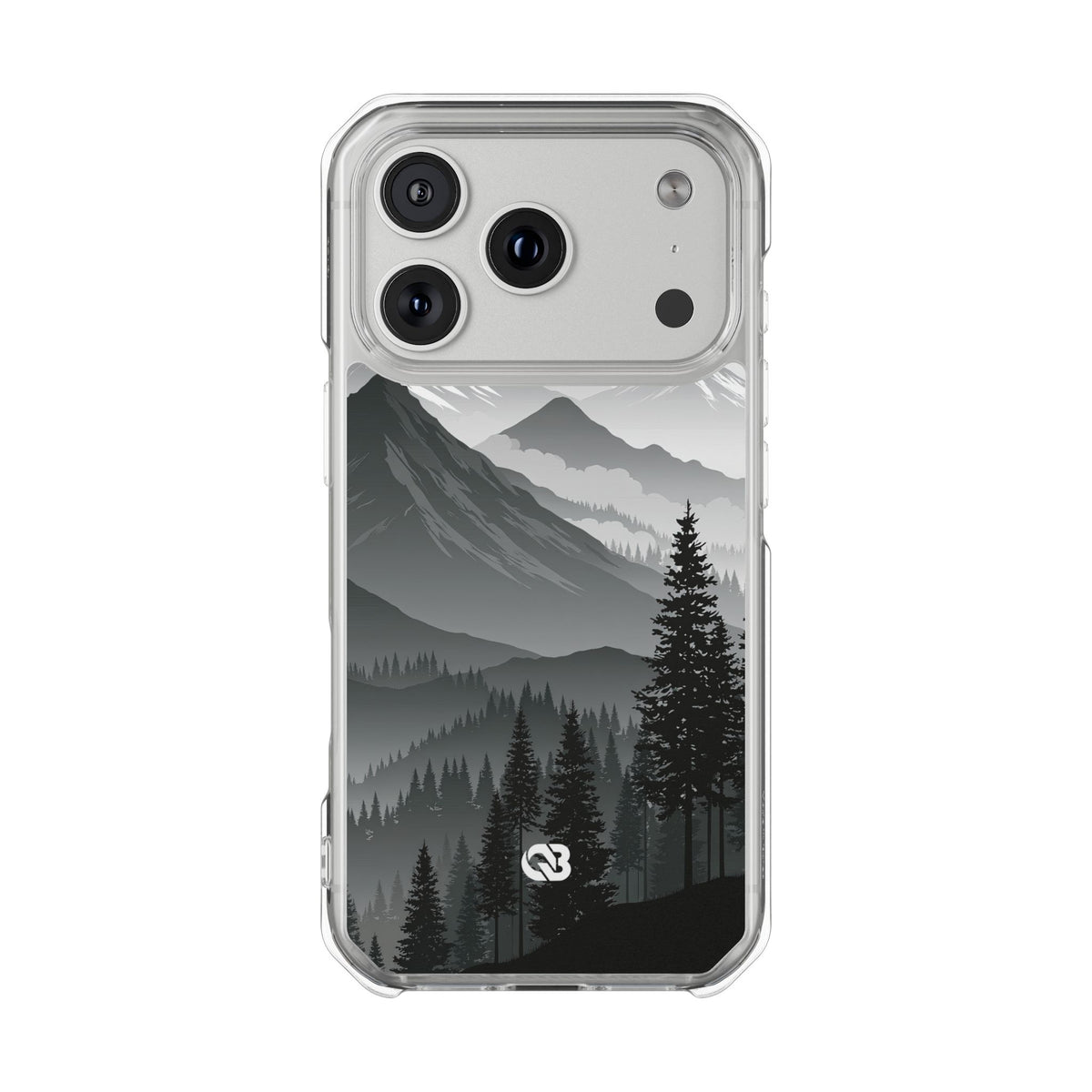 Alpine Horizon · Clear Impact Magnetic Phone Case for iPhone ·  Black