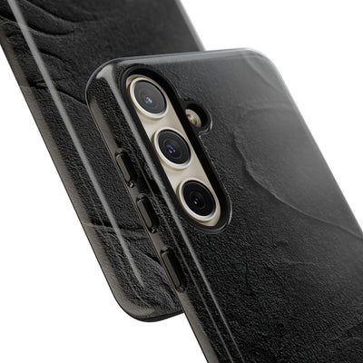 Obsidian Stucco Relief · Tough Phone Case for Samsung · Black