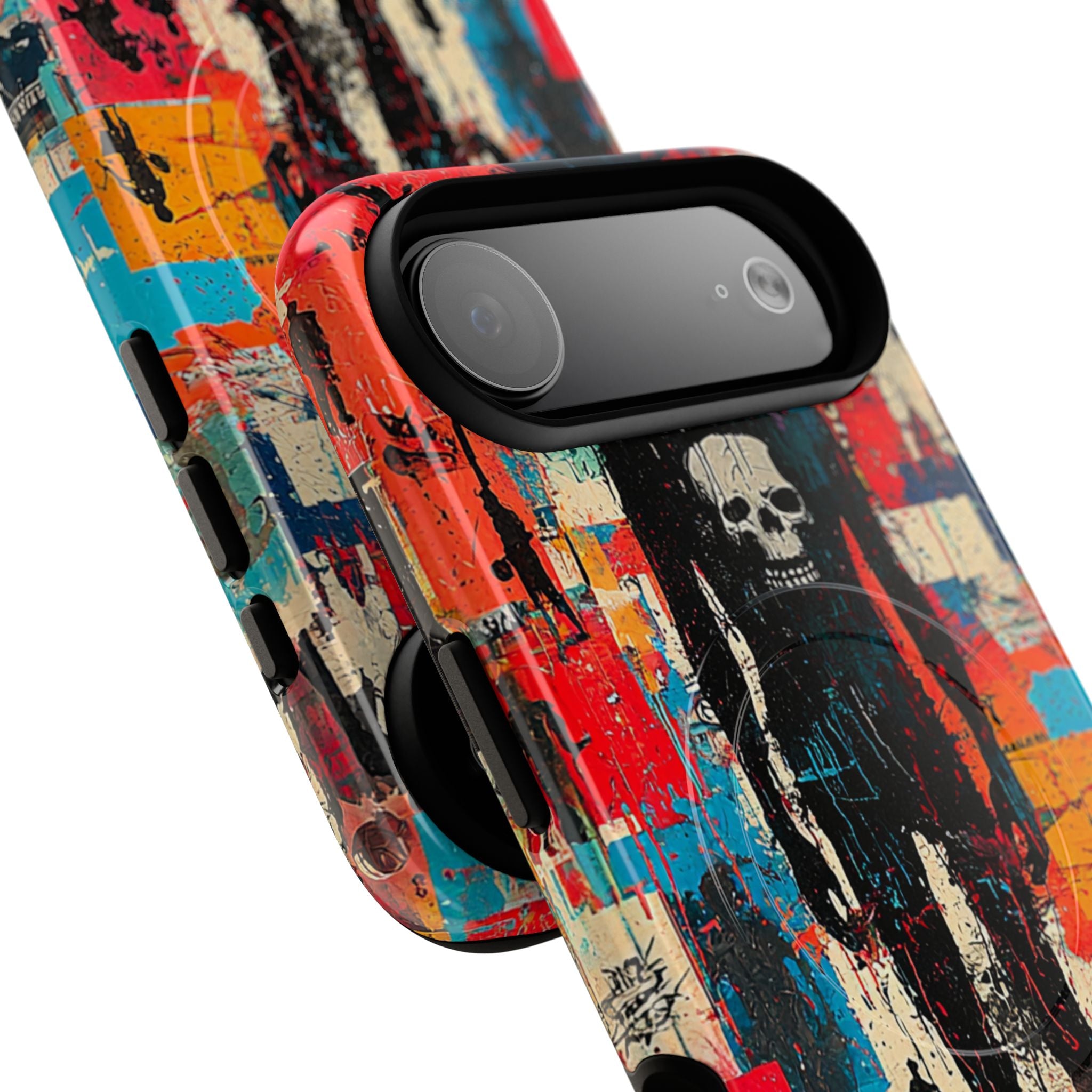 Spiky Skull Silhouette iPhone 17 Air Case - Tough+ - CASE•BOB