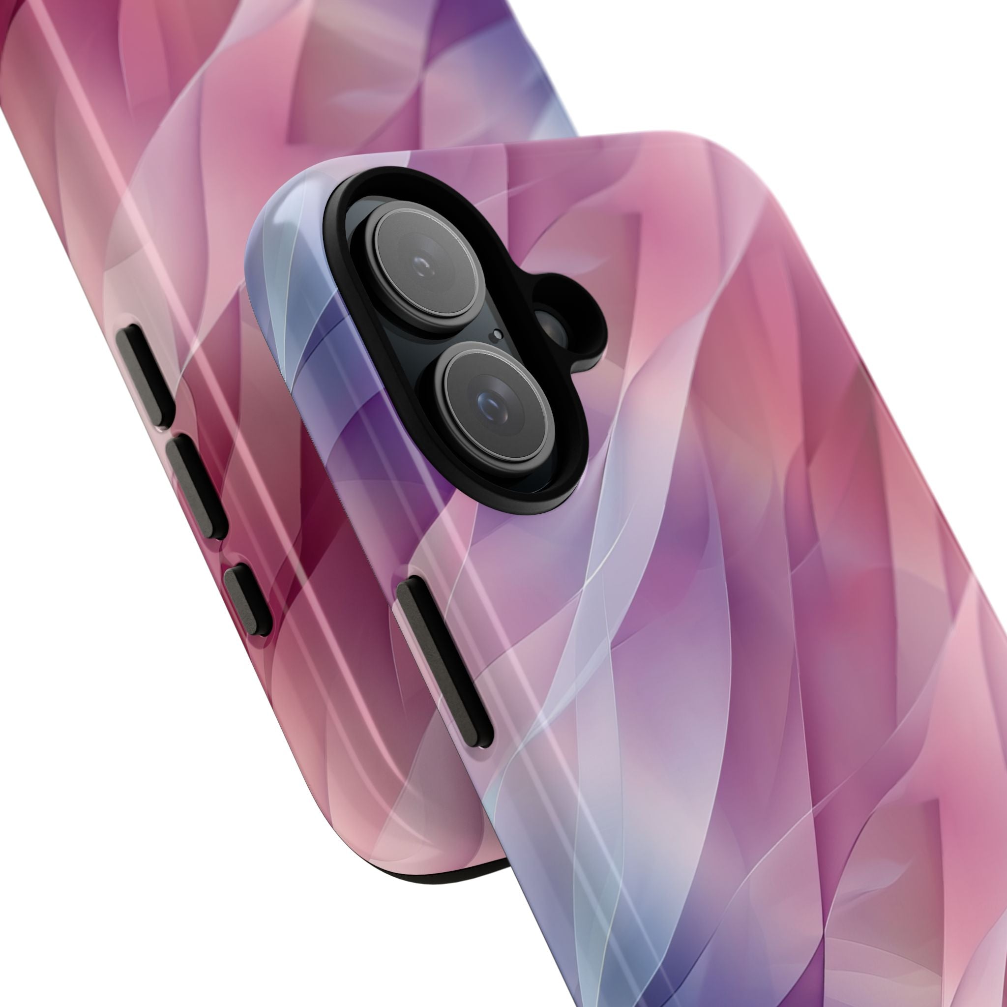 Pink Wave Cascade iPhone 16 Plus Case - Tough