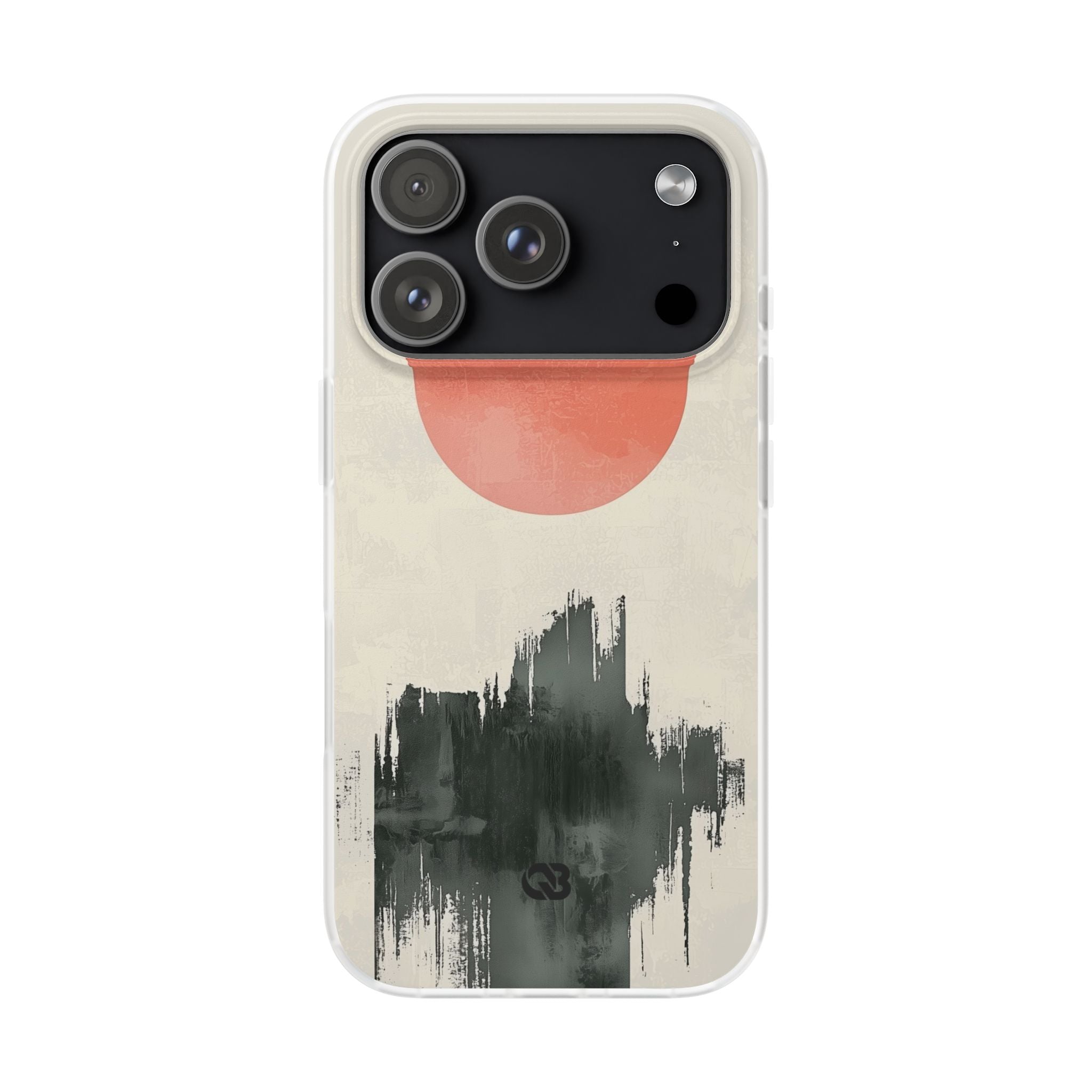 Crimson Sun Strokes · Soft Phone Case for iPhone