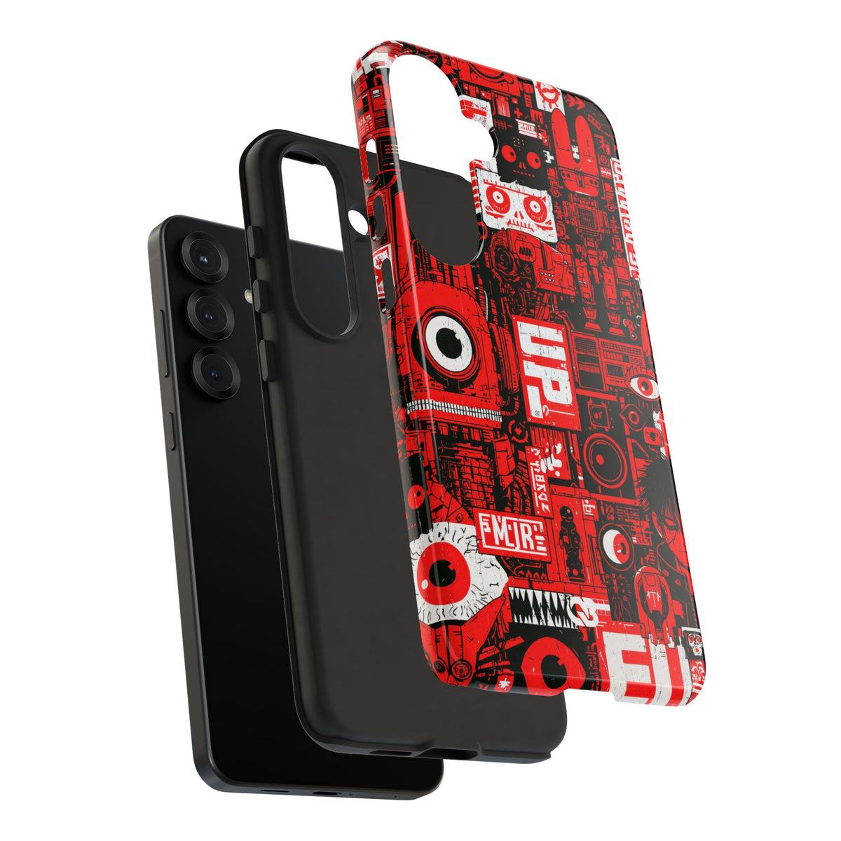 Neo Mecha Collage · Tough Phone Case for Samsung · Red