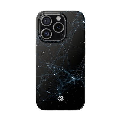Black Lite Phone Case for iPhone - Arctic Neural Mesh