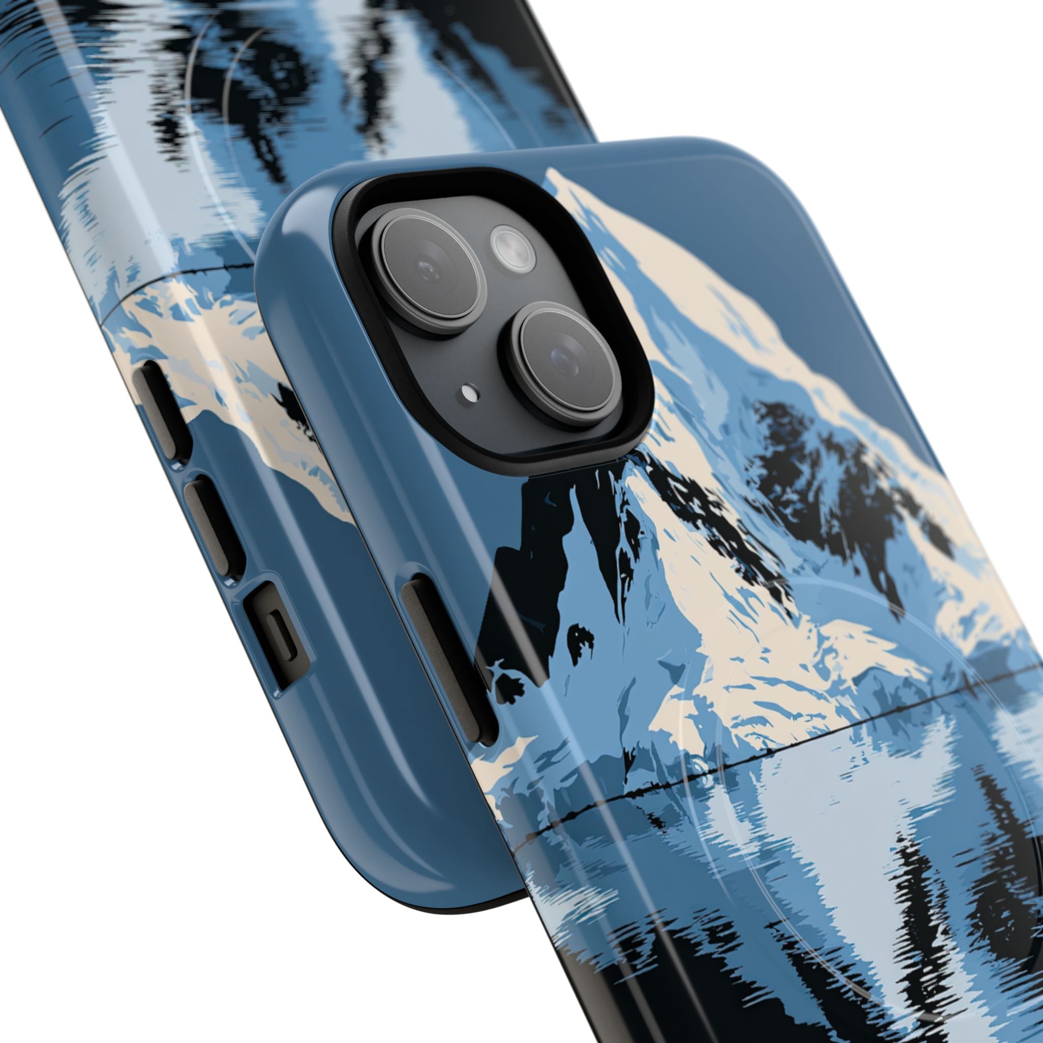 Blue Tough 2.0 Magsafe Phone Case for iPhone - Arctic Summit Mirror
