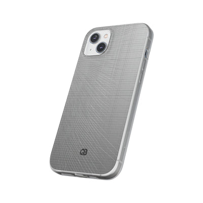 Grey Lite Phone Case for iPhone - Chrome Mesh Warp