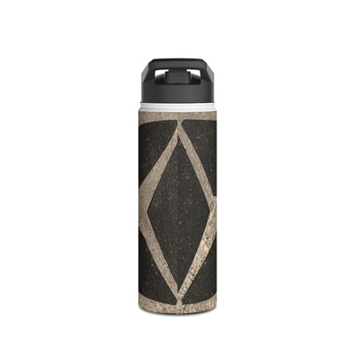 Concrete Mosaic Star · Insulated Water Bottle · Black