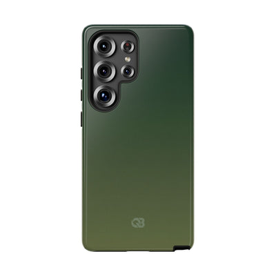 Green Tough Phone Case for Samsung - Shadow Moss Grain