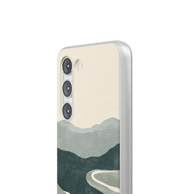 Green Lite Phone Case for Samsung - Misty Sage Valley