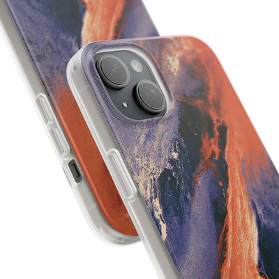 Solar Aura Drift · Lite Phone Case for iPhone ·  Orange