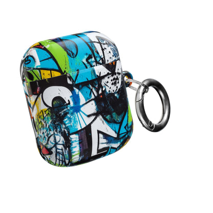 Bold Shapes Blauw - AirPods Case