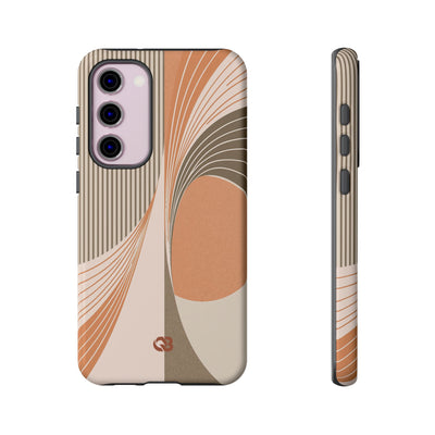 Orange Tough Phone Case for Samsung - Desert Arc Horizon