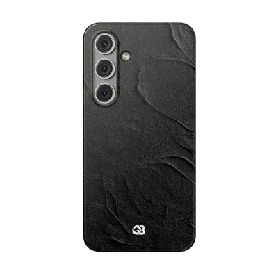 Obsidian Stucco Relief · Lite Phone Case for Samsung · Black