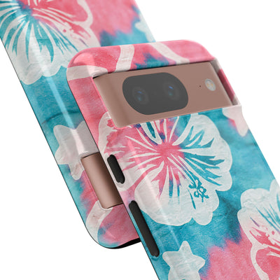 Tropical Hibiscus Bloom · Tough Phone Case for Pixel ·  Teal