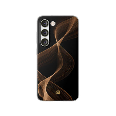 Amber Contour Flow · Lite Phone Case for Samsung · Black