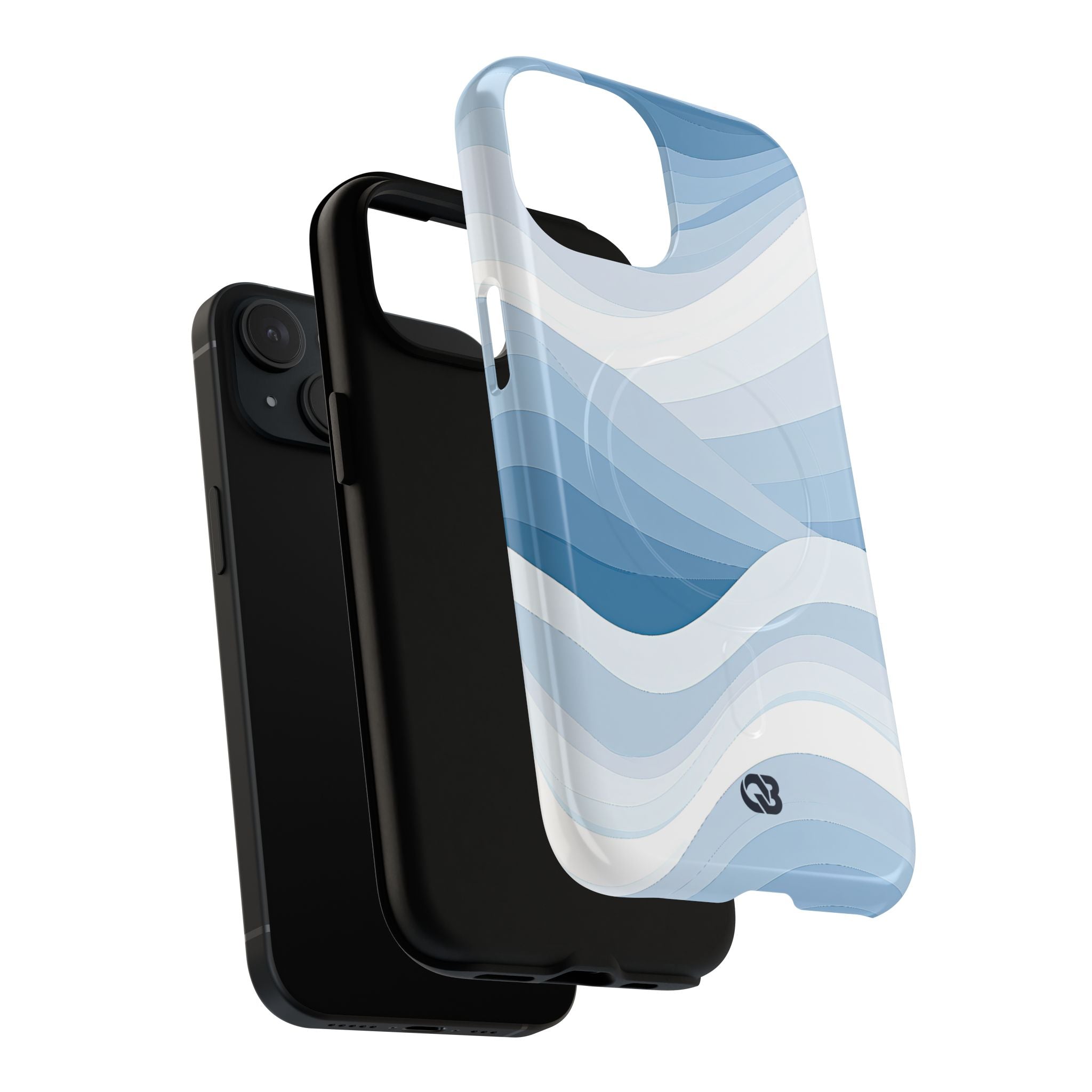 Blue Tough 2.0 Magsafe Phone Case for iPhone - Glacial Indigo Flow