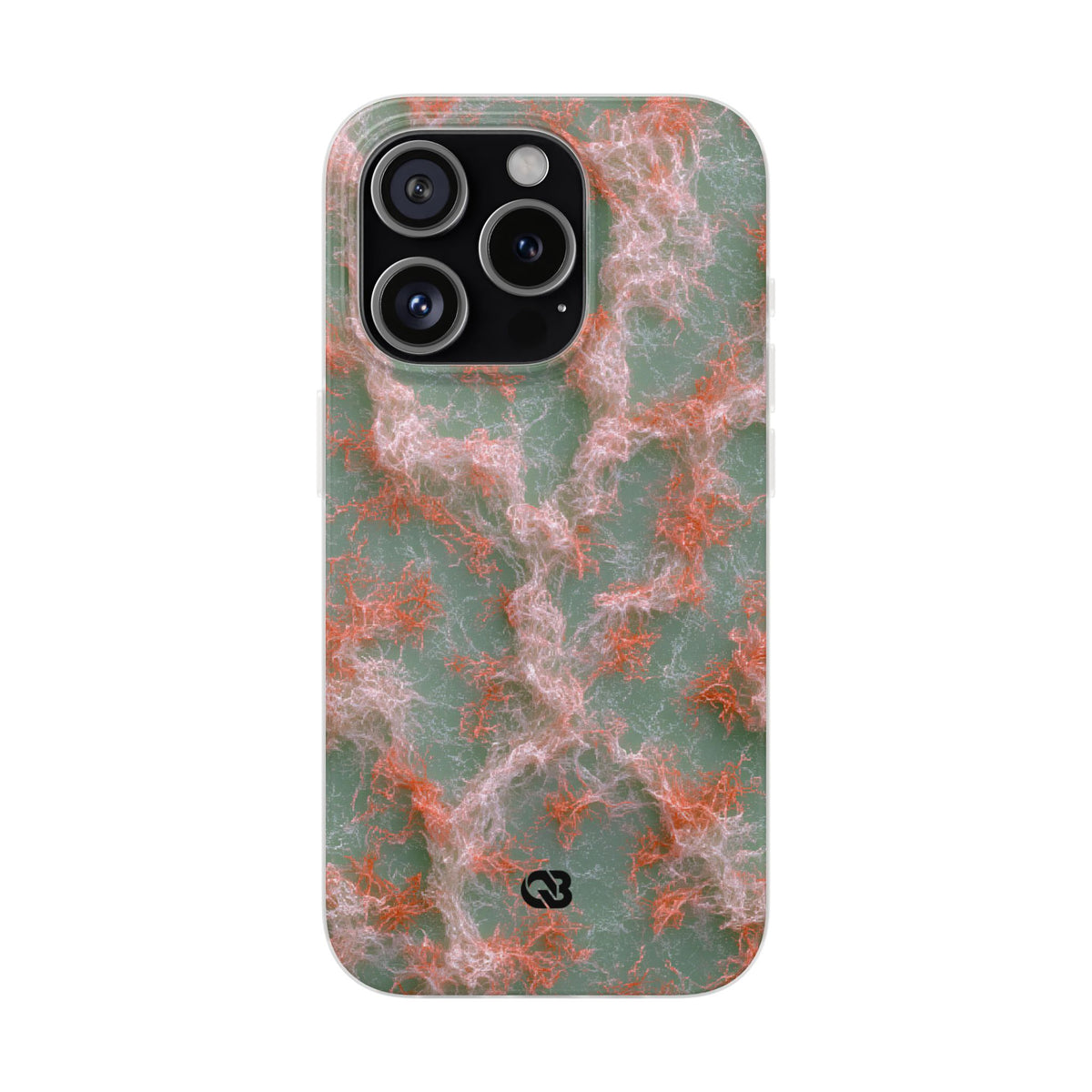 Coral Pixel Matrix · Lite Phone Case for iPhone ·  Green
