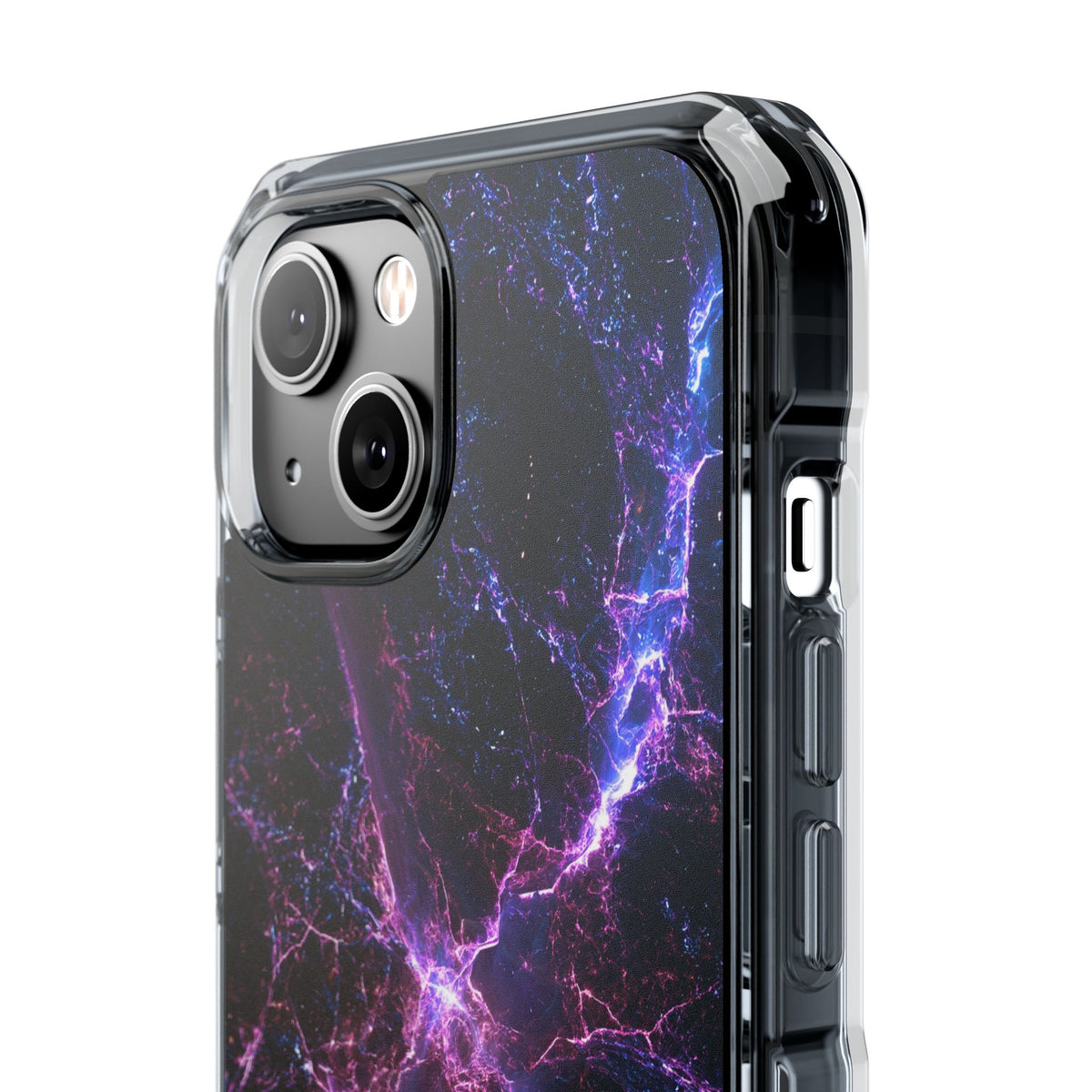 Neural Singularity · Clear Impact Magnetic Phone Case for iPhone · Black
