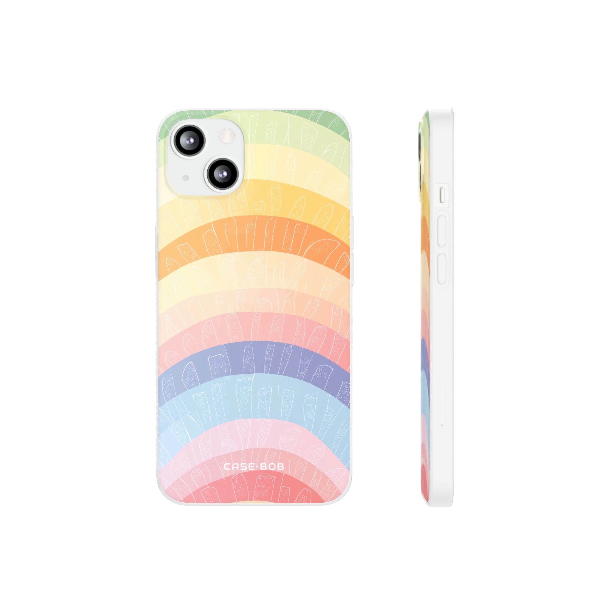 Pastel Regenboog Bandjes iPhone 13 - Soft