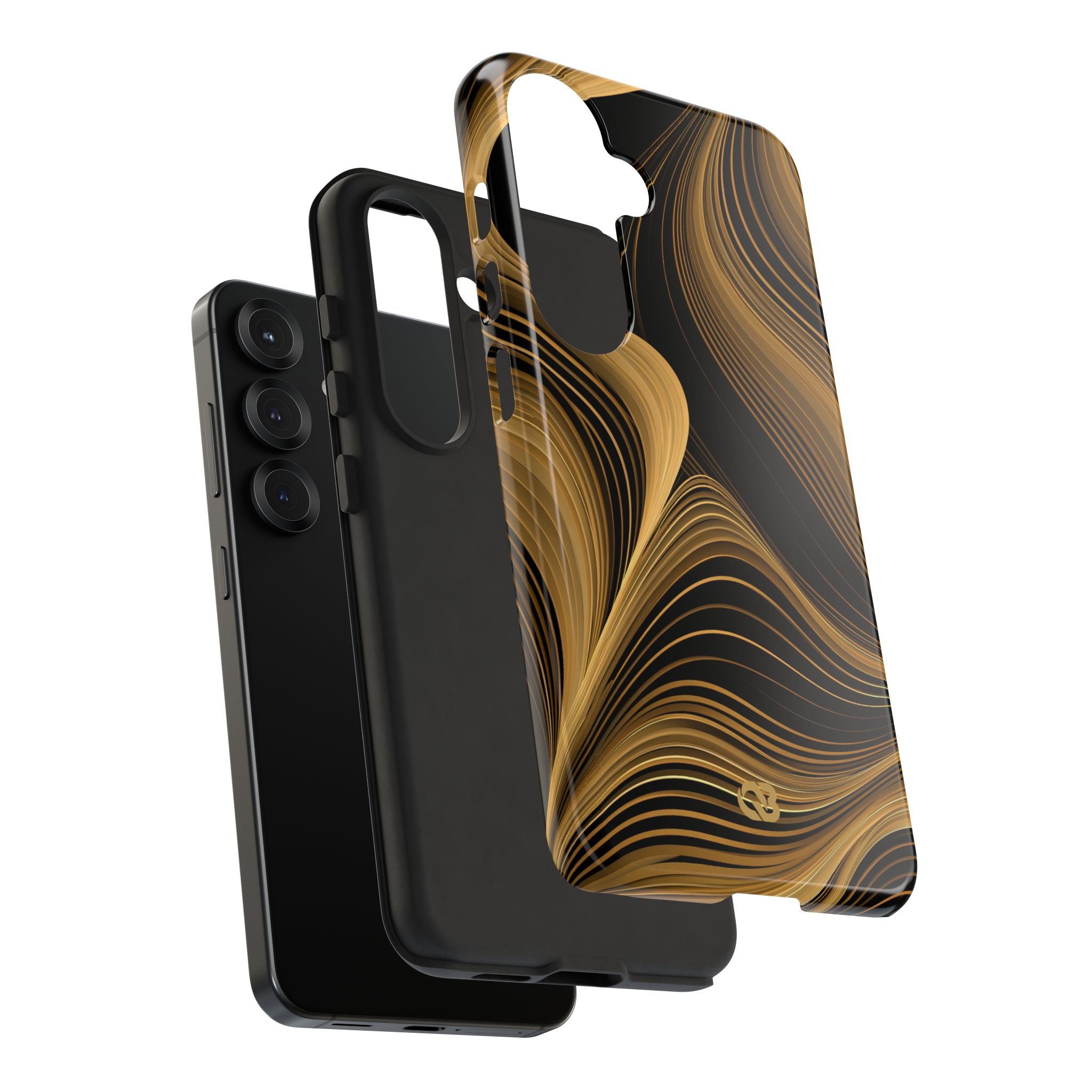 Gold Tough Phone Case for Samsung - Molten Copper Strands