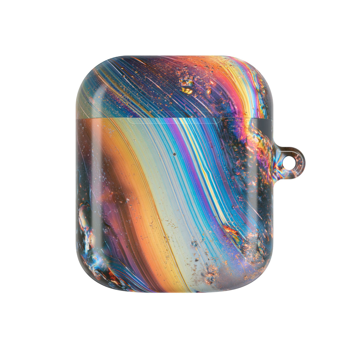Prismatic Aura Flow · Hard Case for AirPods & AirPods Pro · Blue