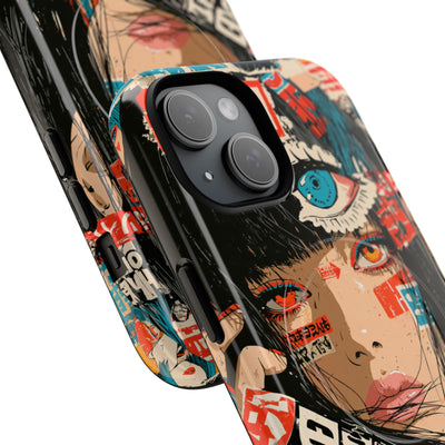 Shibuya Street Collage · Tough 2.0 Magnetic Phone Case for iPhone · Red