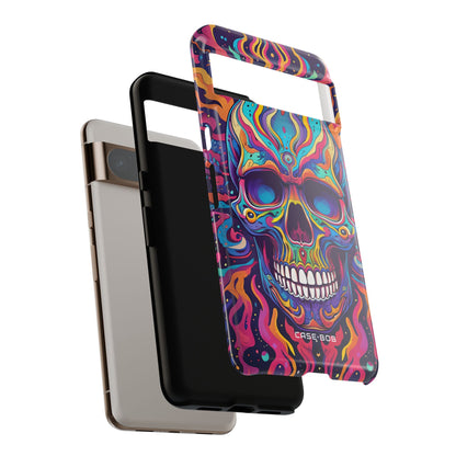 Flaming Skull Google Pixel 8 Pro Case - Tough