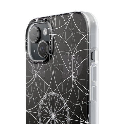 Strahlender Blütenblatt-Orbit iPhone 15 Plus Case - Soft