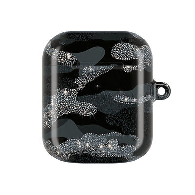 Glitter Shadow Camo · Hard Case for AirPods & AirPods Pro · Black