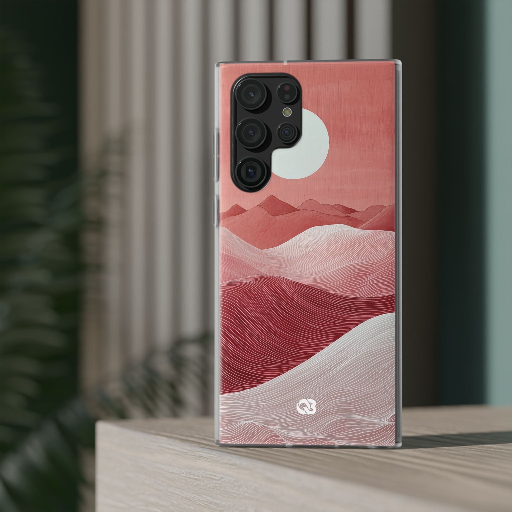 Crimson Dune Horizon · Soft Phone Case for Samsung