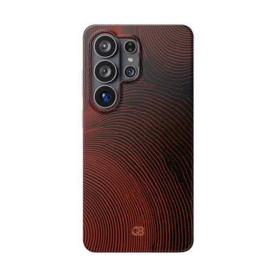 Red Lite Phone Case for Samsung - Terracotta Nerve Map