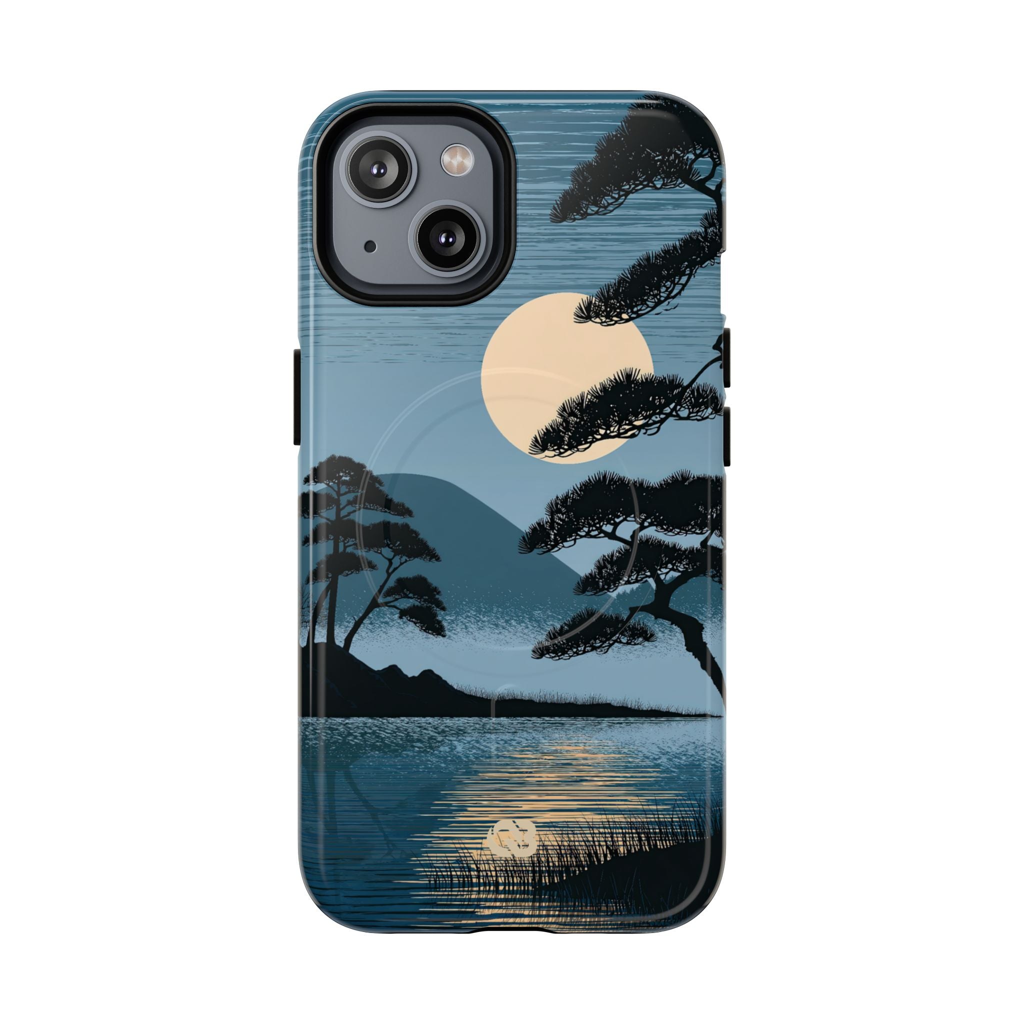 Blue Tough 2.0 Magsafe Phone Case for iPhone - Midnight Kyoto Pine