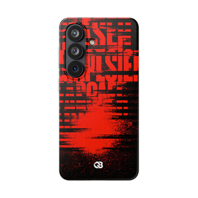 Crimson Redaction · Lite Phone Case for Samsung · Black