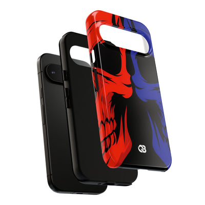 Crimson Cobalt Skulls · Tough Phone Case for Google Pixel