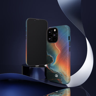 Prismatic Aura Shift · Tough Phone Case for iPhone · Blue