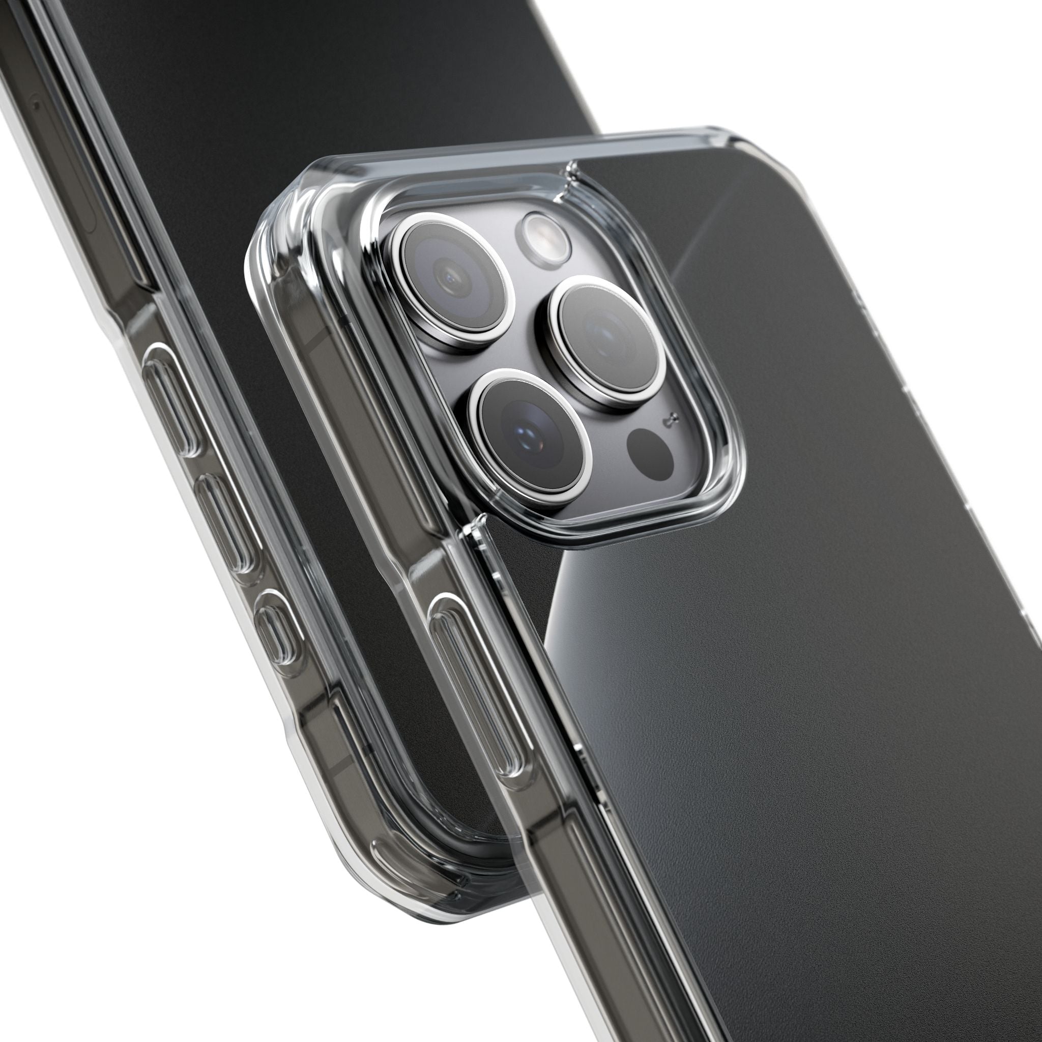 Black Impact MagSafe Phone Case for iPhone - Obsidian Lunar Arch