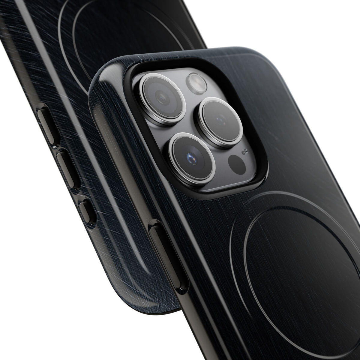Brushed Obsidian Steel · Tough 2.0 Magnetic Phone Case for iPhone · Black